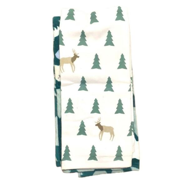 NWT: Kohl's Green and White Mama Bear kitchen towels - Picture 2 of 5